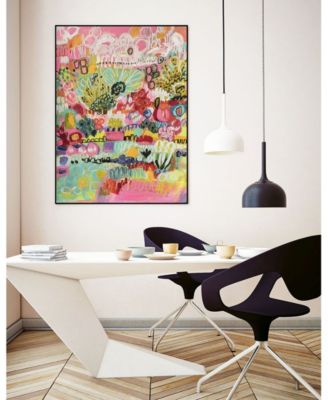 24" x 18" Boho Garden III Art Block Framed Canvas