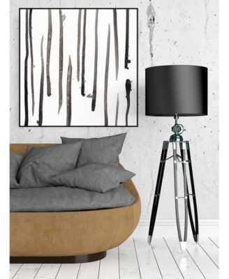 Giant Art 20" x 20" Monochrome Gestures IX Art Block Framed Canvas