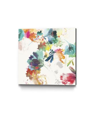 20" x 20" Glitchy Floral II Museum Mounted Canvas Print