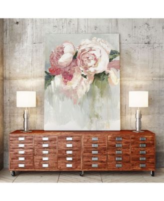 40" x 30" Peonies Museum Mounted Canvas Print