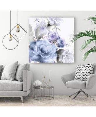 20" x 20" Light Floral I Museum Mounted Canvas Print