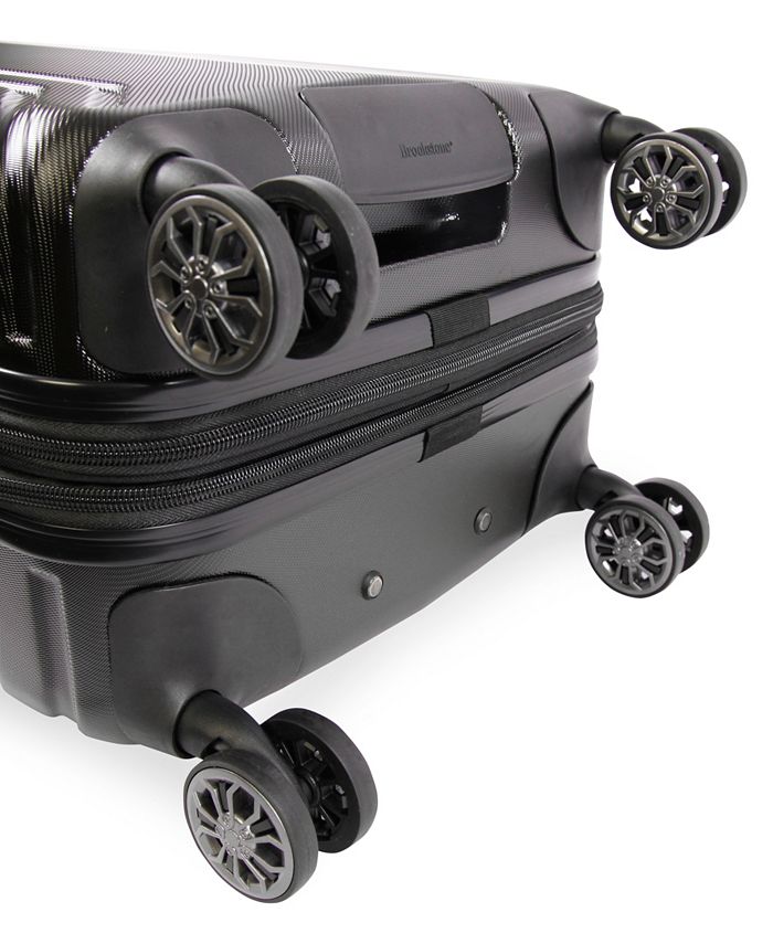 Brookstone Brett 21" Hardside CarryOn Luggage with Charging Port Macy's
