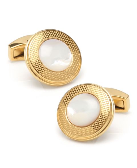 Мужские запонки Ox & Bull Trading Co. Ox Bull & Trading Co Round Cufflinks