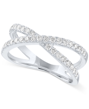 image of Forever Grown Diamonds Open Setting Lab Grown Diamond Statement Ring in Sterling Silver