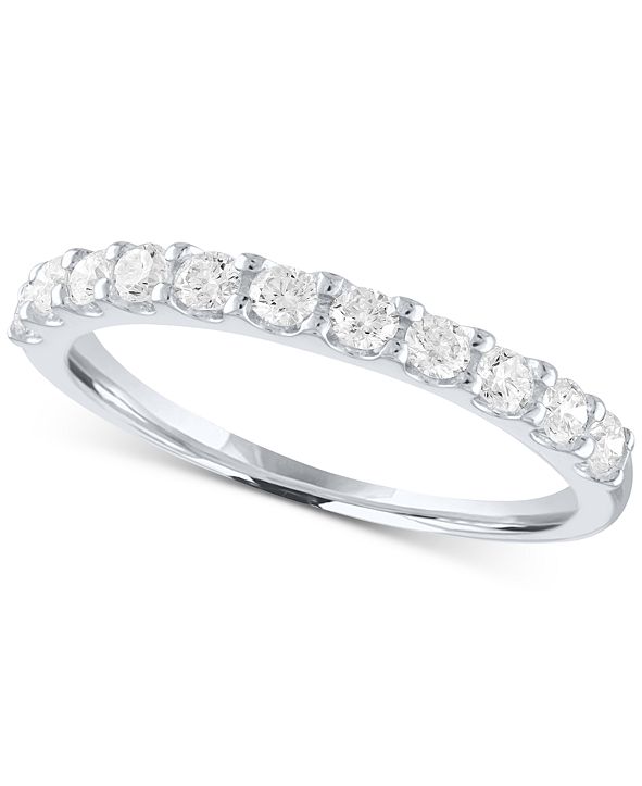 lab grown diamond anniversary band