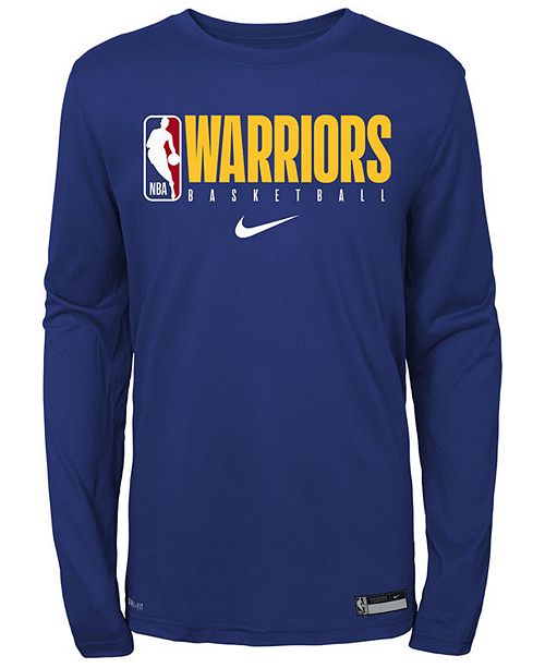 Nike Big Boys Golden State Warriors Practice Long Sleeve T Shirt Reviews Sports Fan Shop By Lids Men Macy S