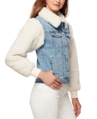 Sanctuary Minka Faux-Fur Jean Jacket 