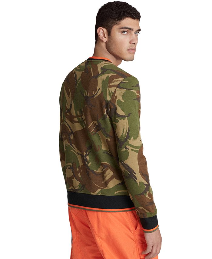 polo camo bear sweater
