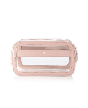 Cathy's Concepts Personalized Large Vegan Leather Travel Cosmetic Case