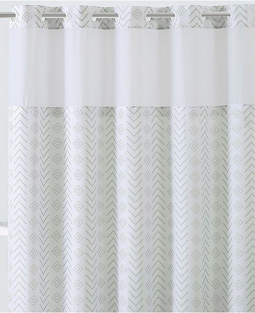 Hookless Tribal Shower Curtain With Peva Liner Reviews Shower
