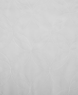 Tamaryn Embroidered Trellis Sheer Rod Pocket Curtain Panel