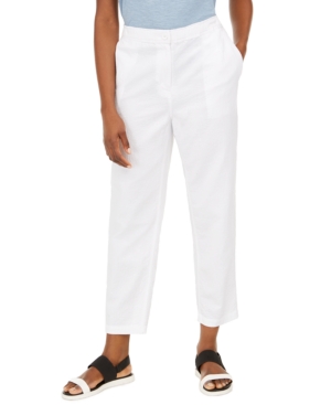 EILEEN FISHER ORGANIC COTTON TAPERED ANKLE PANTS, REGULAR & PETITE SIZES, CREATED FOR MACY'S