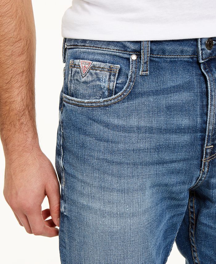 GUESS Men's Athletic Tapered Jeans Macy's