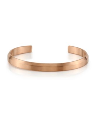 He Rocks - Engravable Cuff in Rose Gold Tone