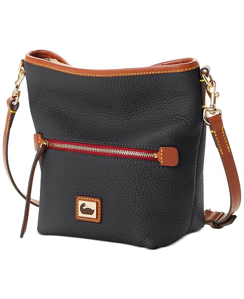 Dooney & Bourke Pebble Leather Mini Hobo Crossbody & Reviews Handbags