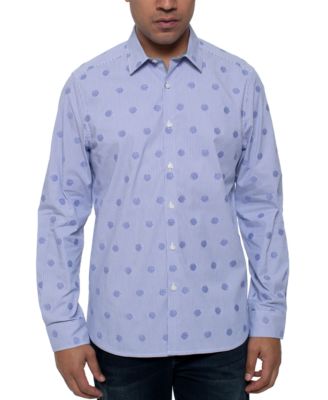 Kenneth Cole - Men's Stretch Mirror Dot Stripe Shirt