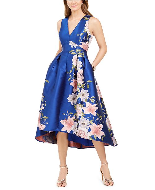 Eliza J Printed Floral Dress & Reviews - Dresses - Women - Macy's