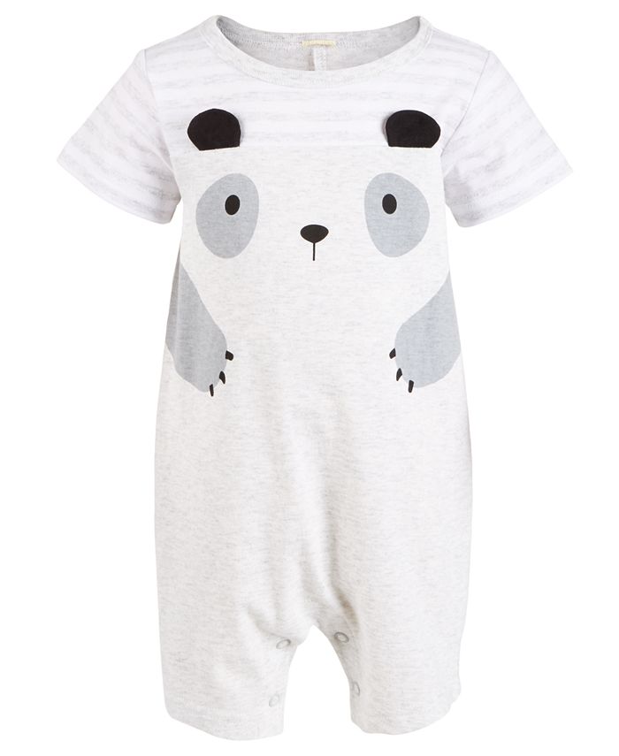 First Impressions Baby Boys Panda Cotton Sunsuit, Created for Macy's