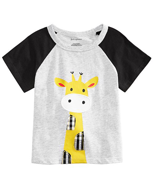 First Impressions Toddler Boys Giraffe Print Cotton T Shirt Created