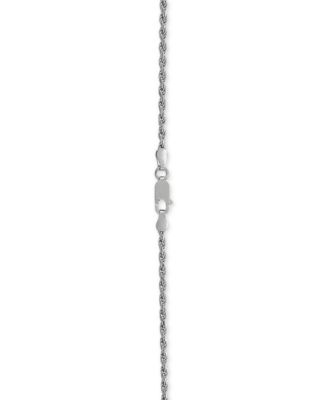 Rope Link 22" Chain Necklace in Sterling Silver