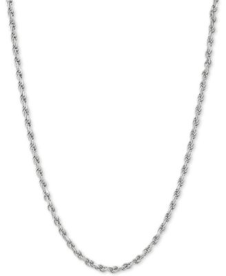 Giani Bernini - Rope Link 20" Chain Necklace in Sterling Silver