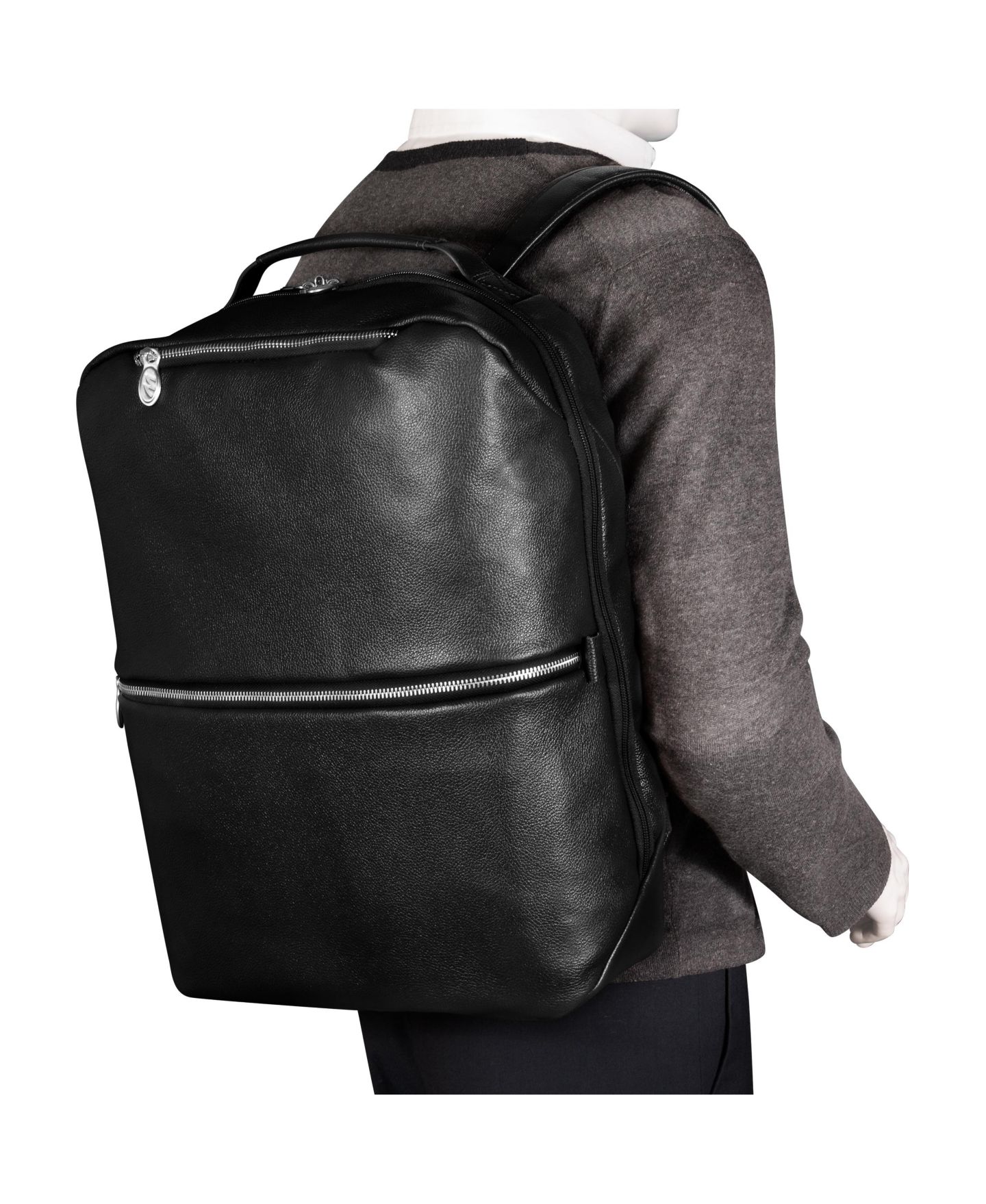 Рюкзак McKlein East Side 17" 2-In-1 Laptop Tablet Convertible Travel Cross-Body, цвет: Чёрный — фото 11