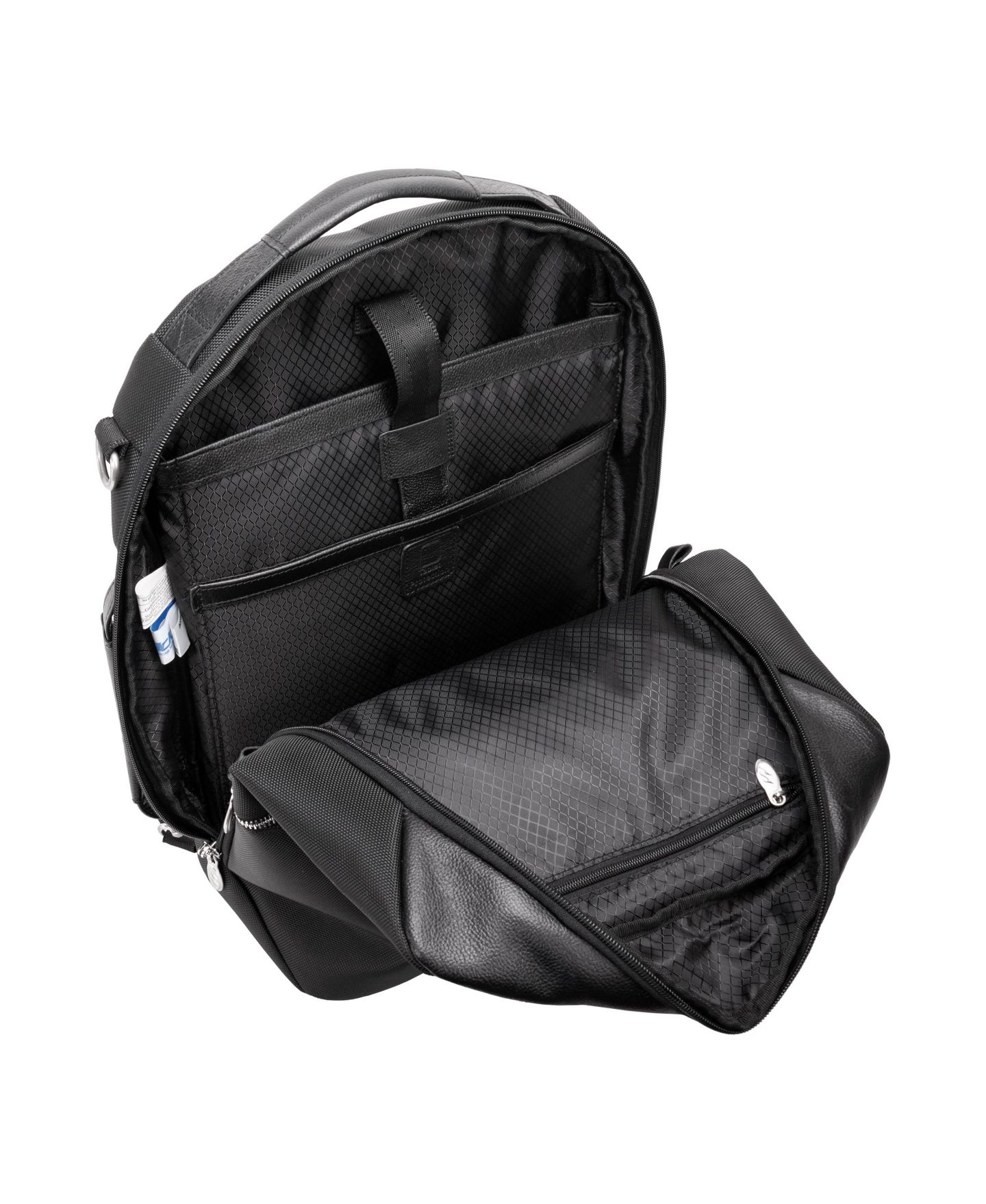 Рюкзак McKlein East Side 17" Nylon 2-In-1 Laptop Tablet Convertible Travel Cross-Body, цвет: Чёрный — фото 6