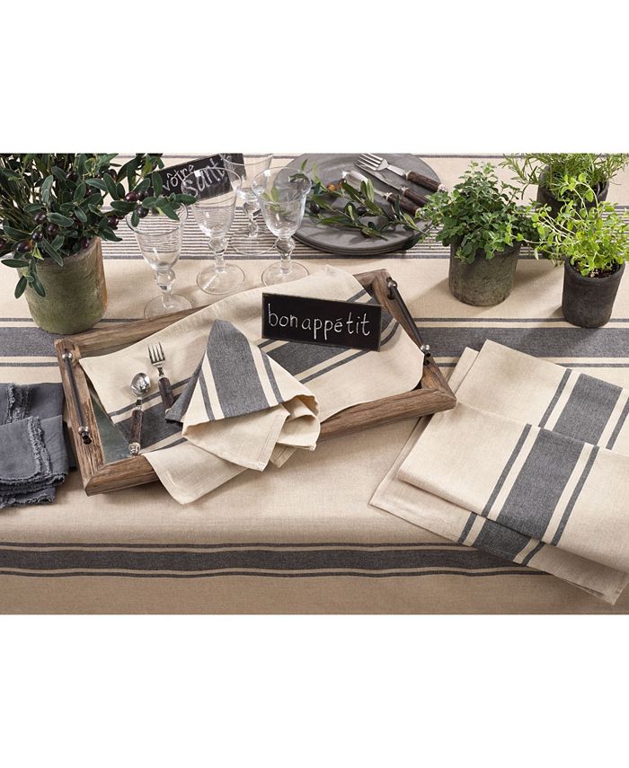 Saro Lifestyle Banded Design Table Runner Macy's