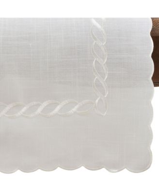 Embroidered Runner with Braided Design