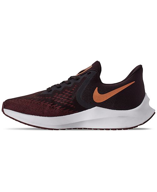 Nike Women's Air Zoom Winflo 6 Wide Width Running Sneakers from Finish ...