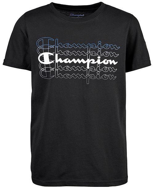 Champion Big Boys Logo Print T Shirt Reviews Shirts Tees