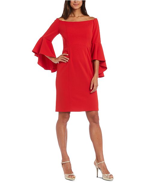 R & M Richards Bell-Sleeve Sheath Dress & Reviews - Dresses - Women ...