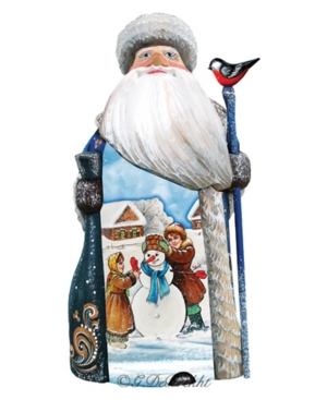 G.debrekht Woodcarved And Hand Painted Santa Childhood Friends Figurine In Multi