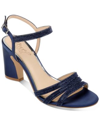 navy blue evening shoes
