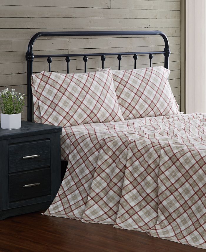 London Fog 4Piece Flannel Queen Sheet Set Macy's