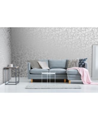 Graham & Brown - Milan Trail Silver and Grey Wallpaper