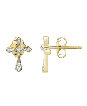 image of Diamond (1/20 ct. t.w.) Earrings in 10k Yellow Gold
