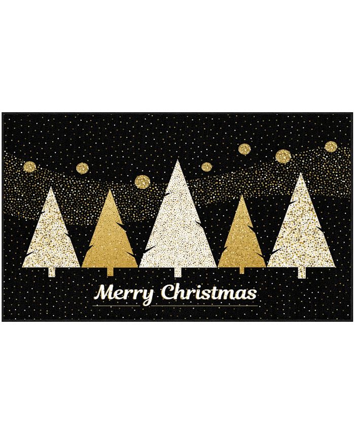 Mohawk - Merry Polkadot Trees Accent Rug, 30" x 50"