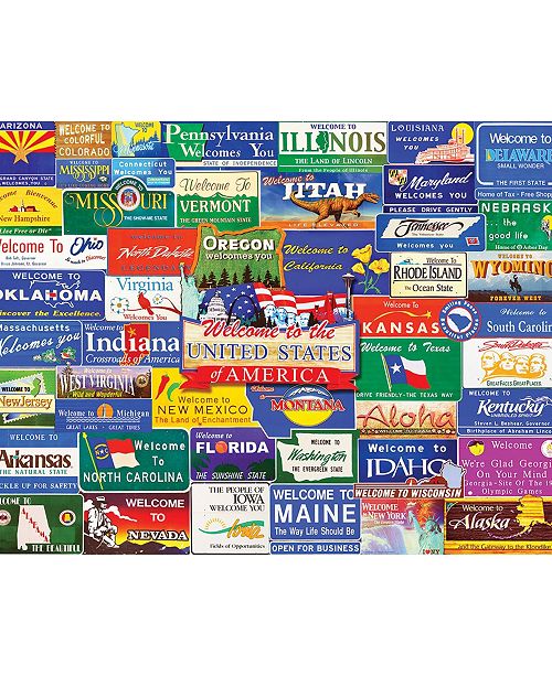 White Mountain Puzzles Welcome To America 1000 Piece Jigsaw Puzzle