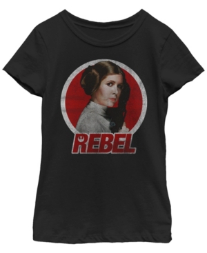 Fifth Sun Star Wars Big Girl's Princess Leia Original Rebel Badge Short Sleeve T-Shirt