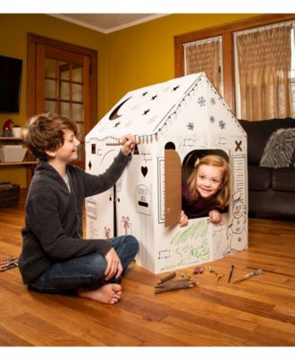 Holiday Cottage Cardboard Playhouse