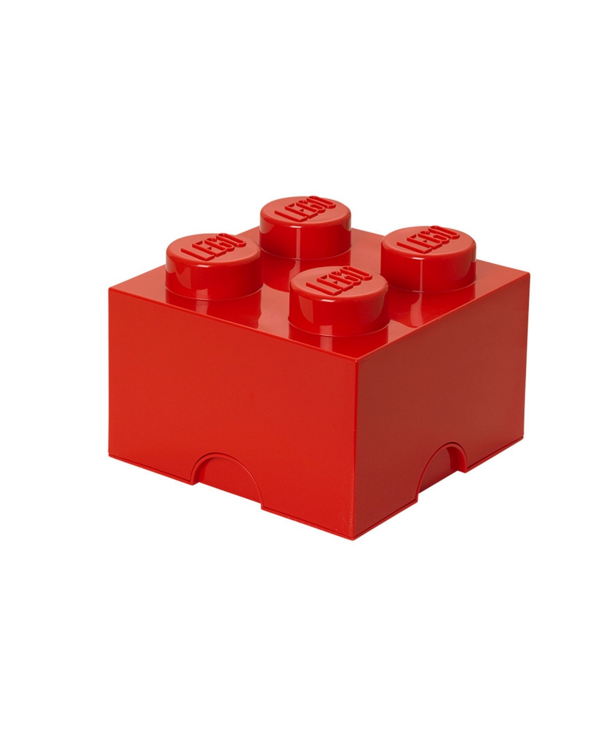 Lego Storage Brick With 4 Knobs In Red
