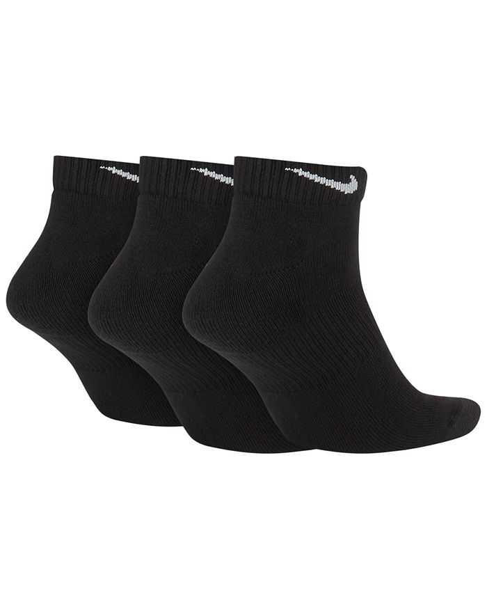 Nike Men's 3-Pk. Everyday Max Cushioned Low-Cut Socks - Macy's