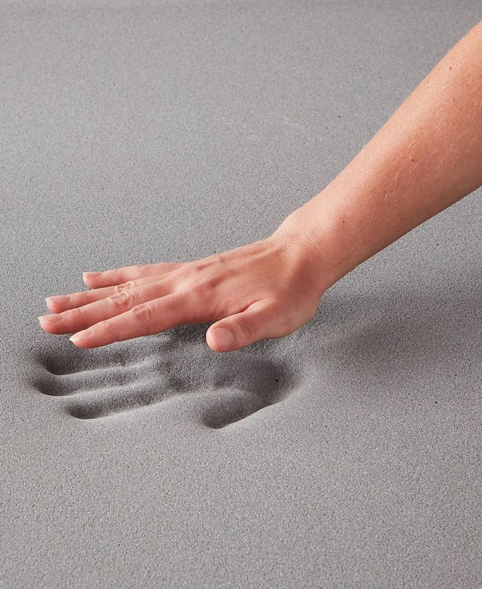 Lucid 3" Bamboo Charcoal Memory Foam Topper, Full Macy's