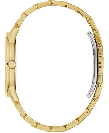 Bulova Men's Sutton Diamond-Accent Gold-Tone Stainless Steel Bracelet ...