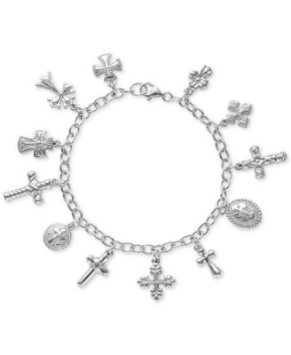 cross charm bracelet