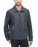 dom Rede tab Tommy Hilfiger Men's Faux Leather Laydown Collar Jacket & Reviews - Coats &  Jackets - Men - Macy's