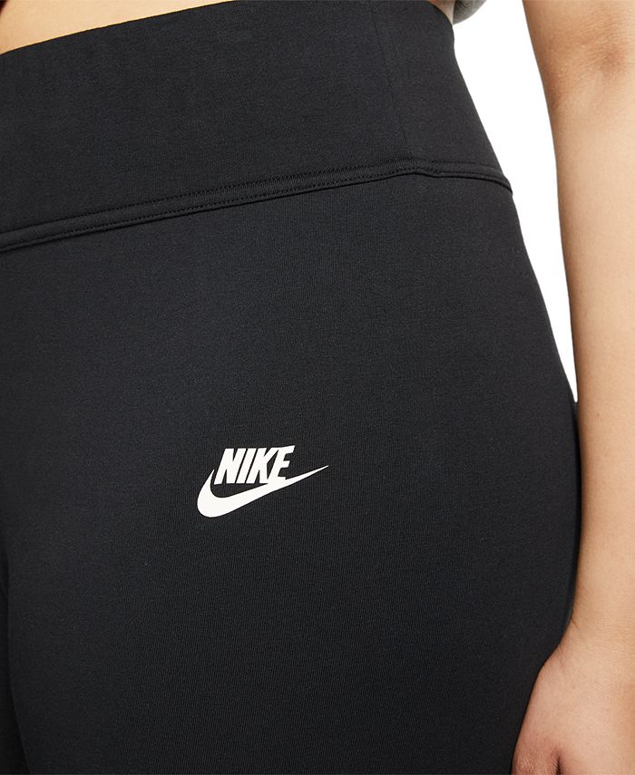Nike Plus Size Sportswear Mesh-Trimmed Leggings - Macy's