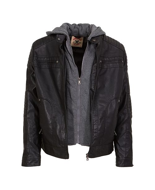 Jgv Apparel American Culture Men S Washed Faux Leather
