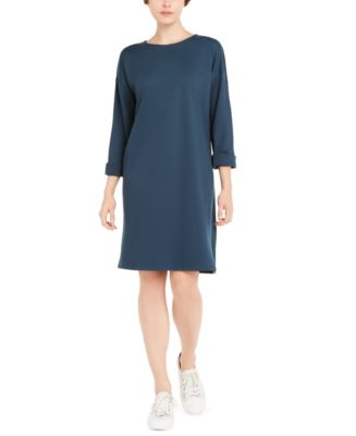 Eileen Fisher Crewneck Sheath Dress - Macy's